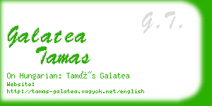 galatea tamas business card
